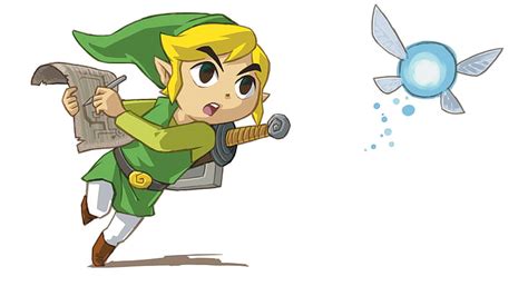 Hd Wallpaper Zelda White Link Fairy Map Toon Link Toon Link Nintendo