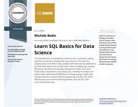 Specialization In Learn Sql Basics For Data Science