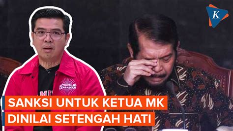 Jubir TPN Ganjar Mahfud Sebut Sanksi Anwar Usman Setengah Hati