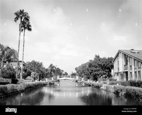 Venice Canal Historic District Stock Photo - Alamy