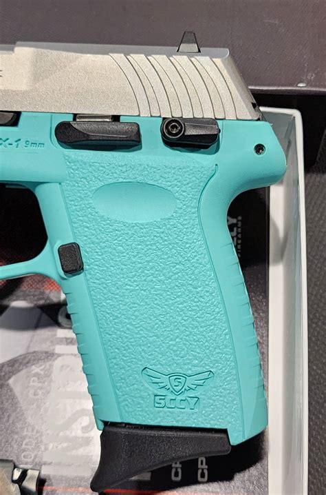 Sccy Cpx Sccy Blue Cyan Stainless W Safety Mm Mags Cpx Ttsbg