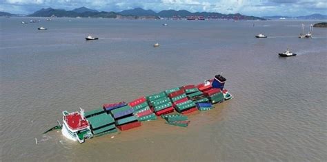 Feeder ship capsized, sand barge sinks after collision - Container News