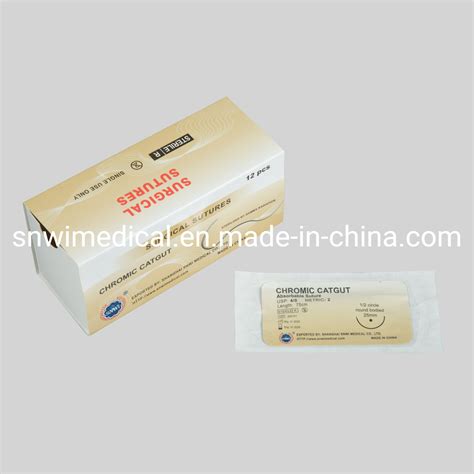 Oem Disposable Sterile Medical Absorbable Surgical Chromic Or Plain