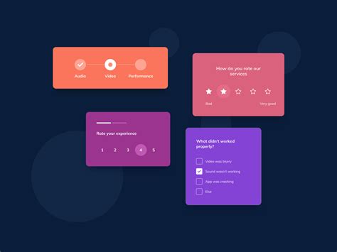 Feedback Cards UI Design by Ildiko Gaspar on Dribbble