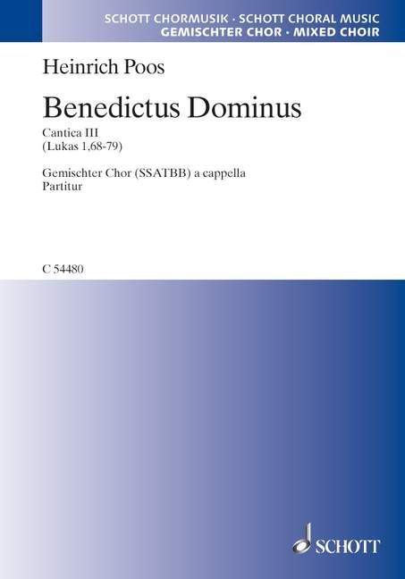 Benedictus Dominus by Heinrich Poos » Mixed Choir Sheet Music (Score)