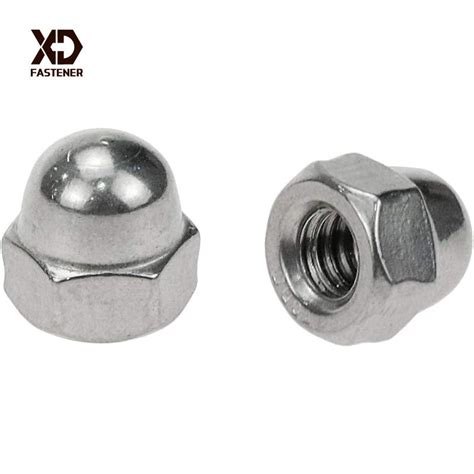 DIN1587 1 4 20 Hexagon Dome Cap Nuts Stainless Steel 18 8 304 Acorn