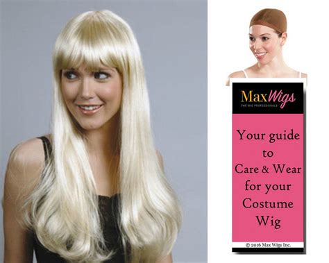 Sharon 22 Long Color BLONDE Enigma Wigs Pageboy With Bangs HW142 Bundle With Cap MaxWigs