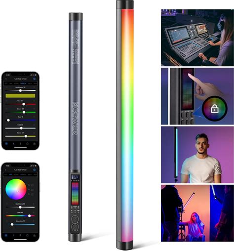 Neewer Tl Rgb Tube Light Full Color Rgbww Photography Handheld Led