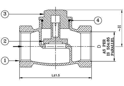 IS025 Gun Metal Bronze Vertical Check Valve Class 1 51 OFF