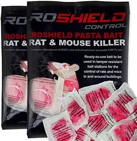 Roshield Mouse Mice Rat Pasta Bait Killer Poison Control Sachet Kit