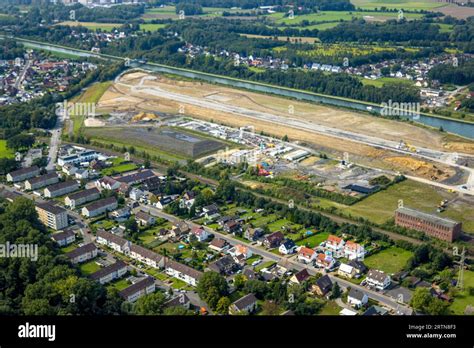 Luftbild Wasserstadt Aden Baugebiet für geplantes Stadtquartier auf