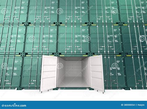 Stack Of Cargo Containers In A Harbor Colorful Industrial Background Seamless Texture Freight