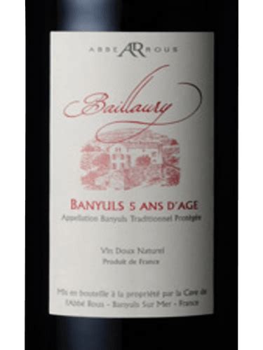 Abbe Rous Banyuls Ans D Age Vivino France