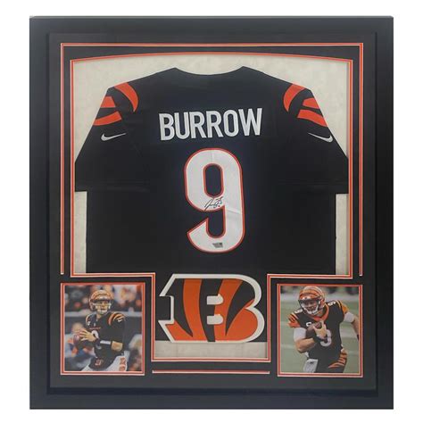 Joe Burrow Signed Bengals Custom Framed Nike Jersey (Fanatics ...