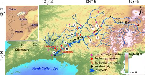 Yalu River Korea Map Danice Doralynne