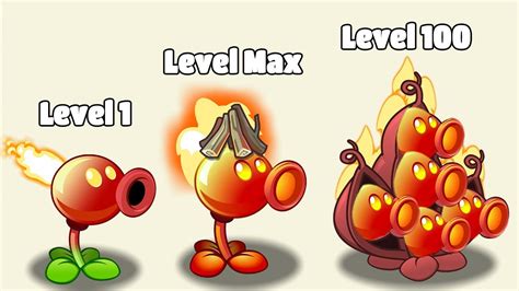 Pvz 2 All Plants Level 1 Vs Level Max Vs Level 100 Vs Grinderhead Zombie Youtube