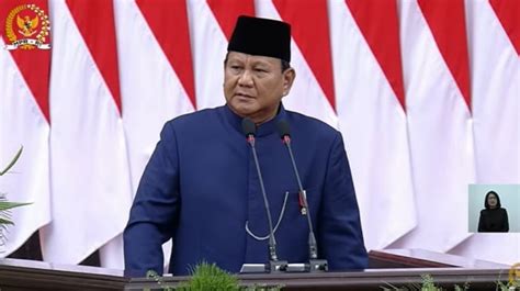 Ungkit Korupsi Kolusi Di Pidato Perdana Jadi Presiden Prabowo