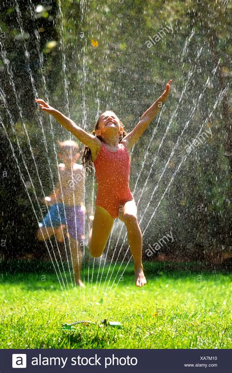 Girl In The Water Sprinkler