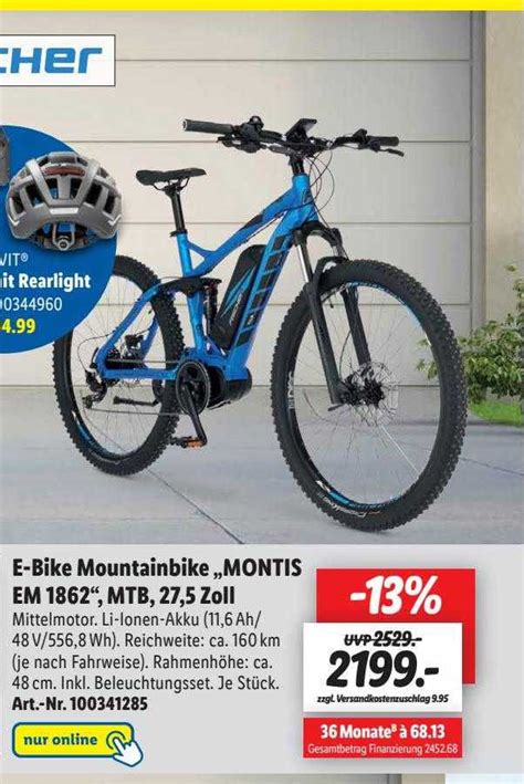 E Bike Mountainbike Montis Em Mtb Zoll Fischer Angebot Bei