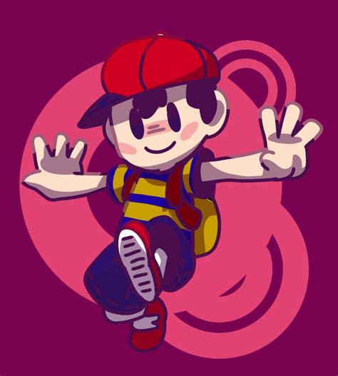 30 Ness Earthbound Official Art