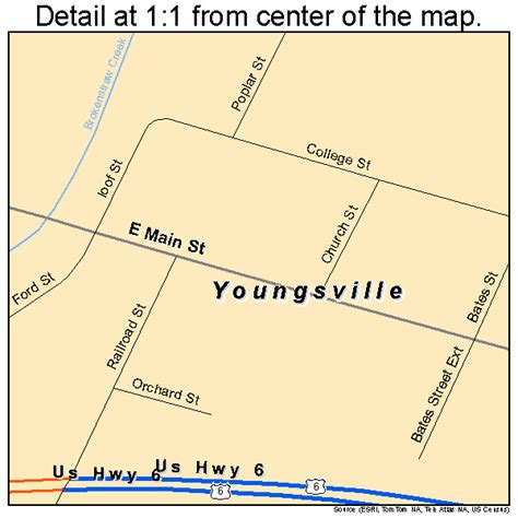 Youngsville Pennsylvania Street Map 4287224