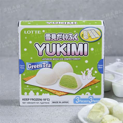 Kem mochi vị matcha Lotte Yukimi Daifuku hộp 270 ML SHARK MARKET