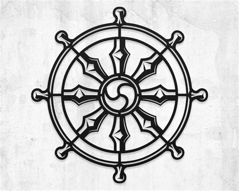 Dharma Wheel Logo Buddhism Sacred Vector Illustration, 43% OFF