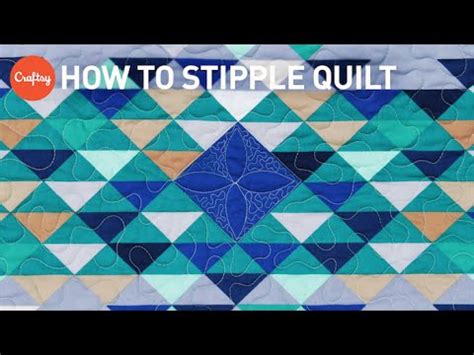 How To Stipple Quilt Easy Quilting Tutorial With Angela Walters Youtube