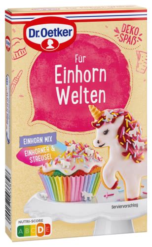 Für Einhorn Welten Einhorn Mix Dekorieren in bunt Dr Oetker