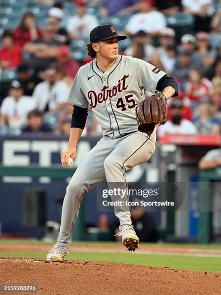 Detroit Tigers Pitcher Reese Olson Pitching During An Mlb Baseball