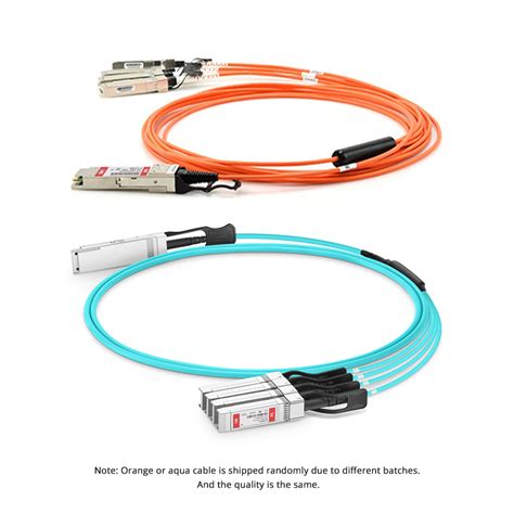 Brocade 40G QSFP 4SFP AOC 0101 Breakout Active Optical Cable FS