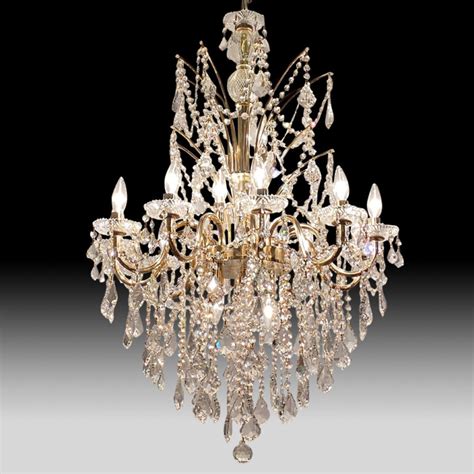 Vintage Gold Crystal Chandelier C-BM0370 | Antique Warehouse