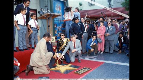 Michael Jackson At The Hollywood Walk Of Fame 1984 Youtube