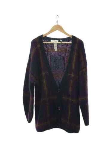 Ellen Tracy Thick Cardigan L Mohair Pup Check Ebay