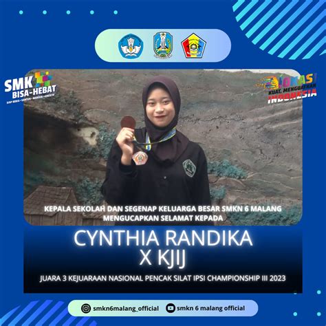 Cynthia Radinka Amelia Pencak Silat Dan Prestasi Smk Negeri Malang