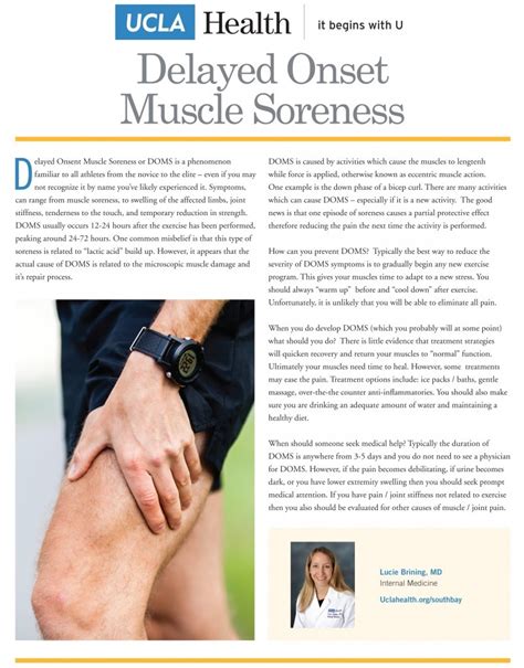 UCLA Health Tip: Delayed Onset Muscle Soreness