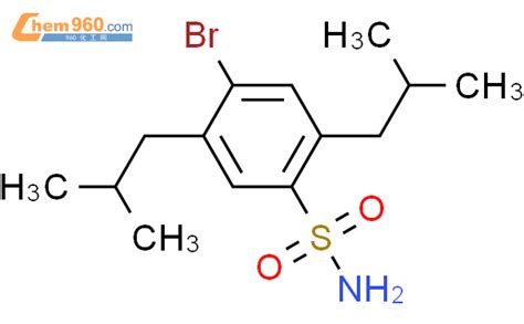 52076 39 8 Benzenesulfonamide 4 bromo 2 5 bis 2 methylpropyl 化学式结构式