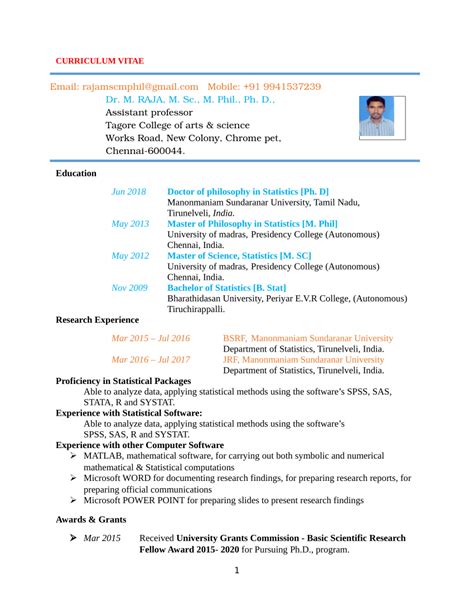 PDF CURRICULUM VITAE Education