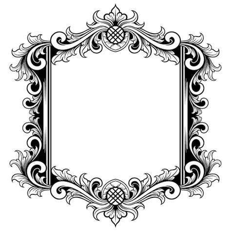 Premium Vector Classic Ornament Frame For Wedding Vector Illustration