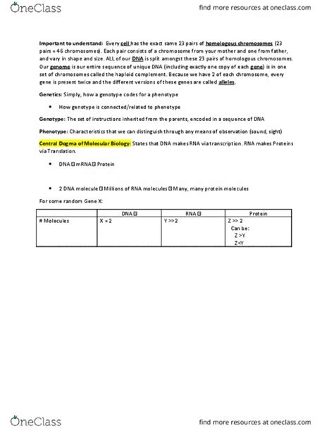 BIOL 2040 Final BIOL 2040 Notes OneClass