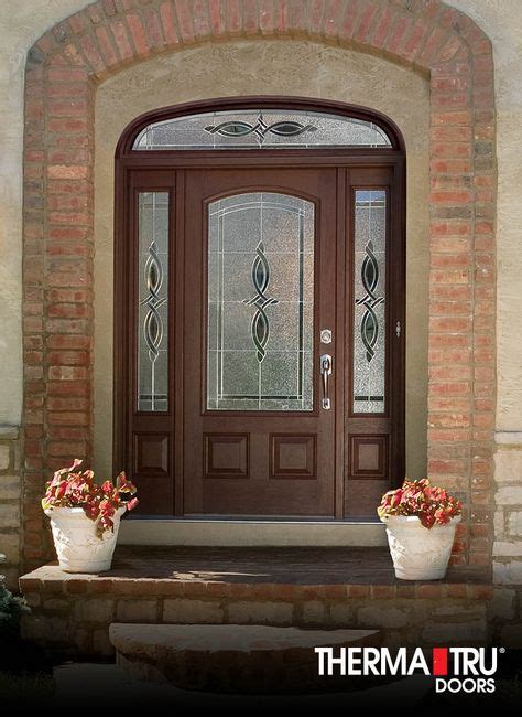 Therma Tru Classic Craft Mahogany Collection Fiberglass Door With