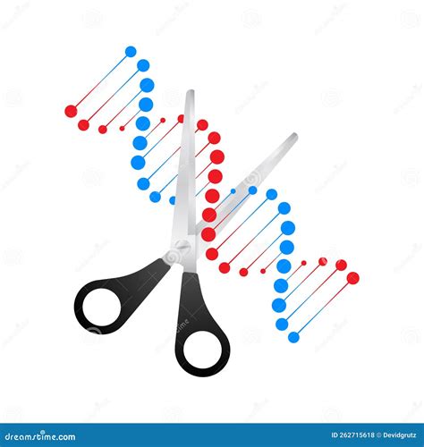 Crispr Gene Engineering Vector Flat Icon 210228689