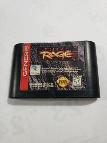 Sega Genesis Primal Rage Video Game Cartridge Only EBay