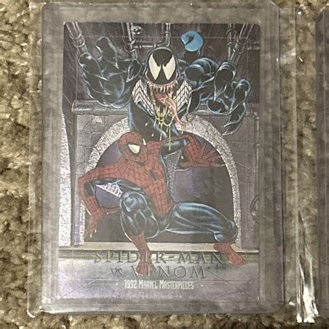 1992 Marvel Masterpieces Battle Spectra Etch Complete Set 5 Chase Cards