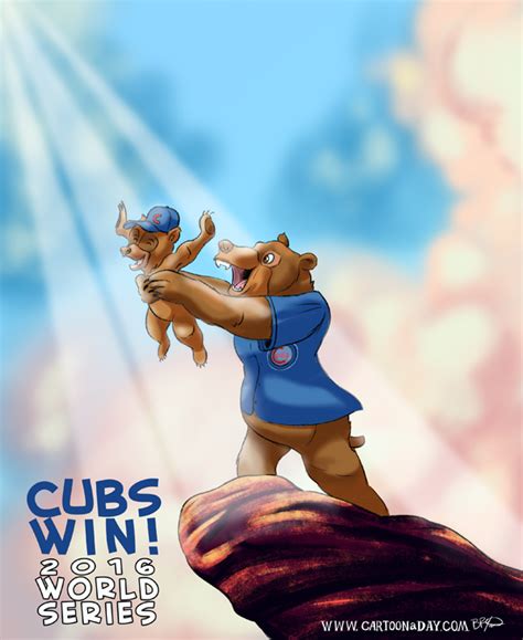 Chicago Cubs Win World Series Cartoon Cartoon