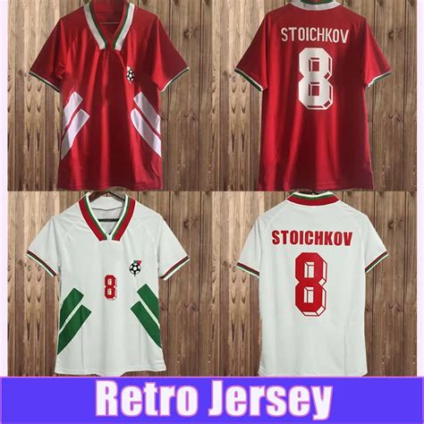 Bulg Bulgaria National Team Retro Vintage Soccer T Shirts STOICHKOV