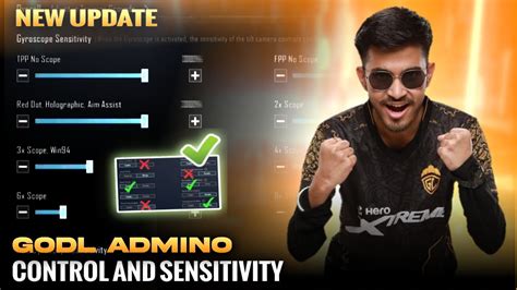 Bgms Godl Admino Gaming New Sensitivity Code And Basic Setting Control