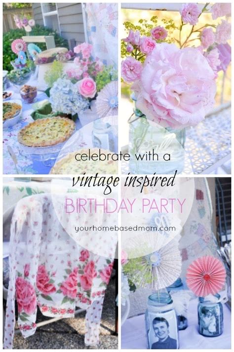 VIntage BIrthday Party | Your Homebased Mom Party Ideas