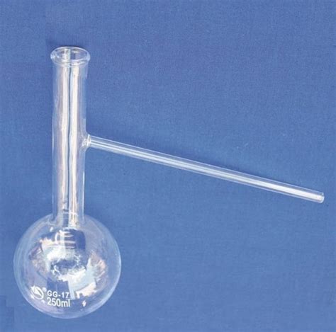 Distilling Flask With Side Tube Boro 33