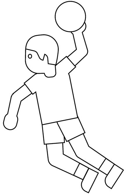 24 páginas para colorear de balonmano ColoringPagesOnly